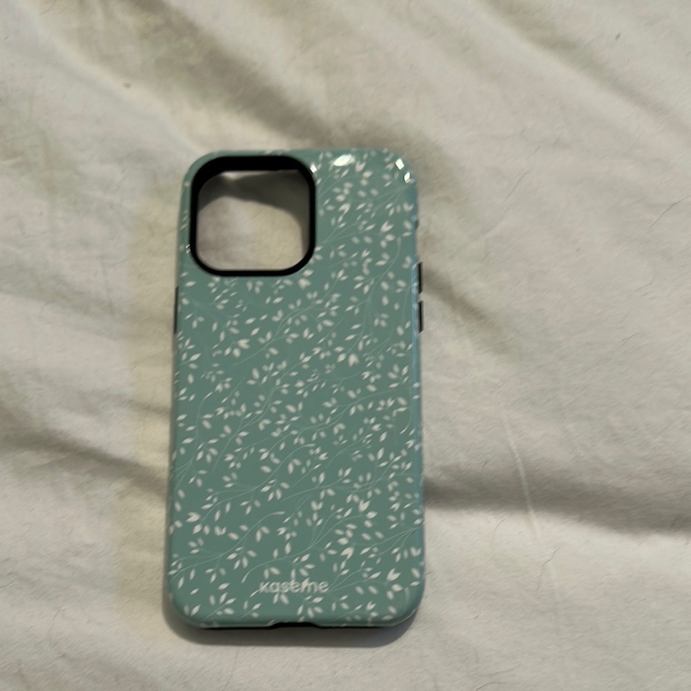 Kaseme Green Floral Phone Case For IPhone 14 Pro Max